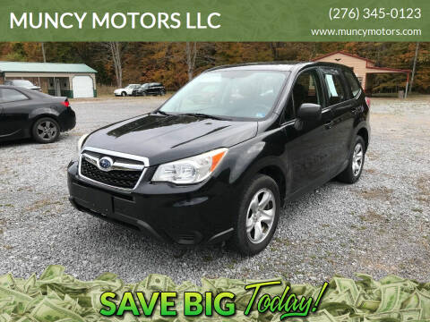 2014 Subaru Forester for sale at MUNCY MOTORS LLC in Bluefield VA