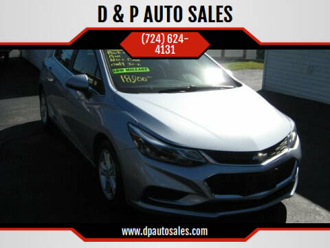 2017 Chevrolet Cruze for sale at D & P AUTO SALES in New Brighton PA