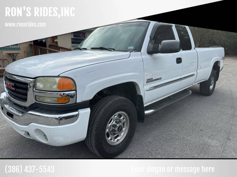 2003 GMC Sierra 2500HD for sale at RON'S RIDES,INC in Bunnell FL