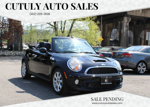 2015 MINI Convertible for sale at Cutuly Auto Sales in Pittsburgh PA