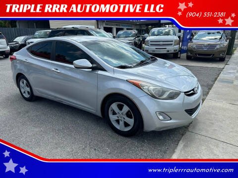 2012 Hyundai Elantra for sale at TRIPLE RRR AUTOMOTIVE LLC in Jacksonville FL