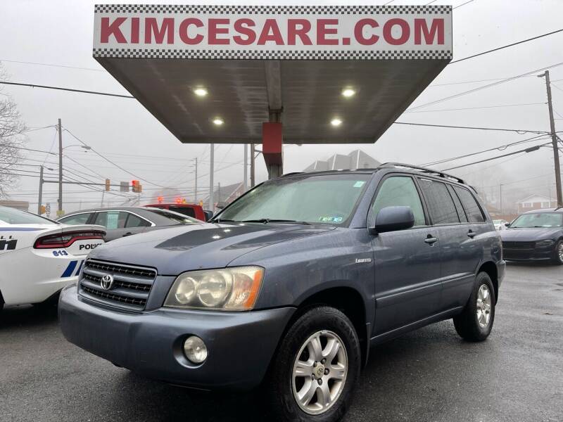 2002 Toyota Highlander for sale at KIM CESARE AUTO SALES in Pen Argyl PA