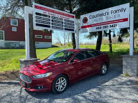 2013 Ford Fusion for sale at Caulfields Family Auto Sales in Bath PA
