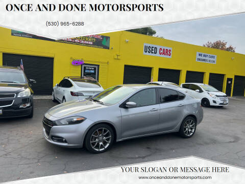 2015 Dodge Dart for sale at Once and Done Motorsports in Chico CA