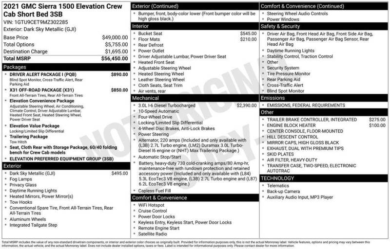2021 GMC Sierra 1500