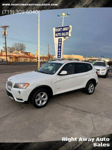 2011 BMW X3 for sale at Right Away Auto Sales in Colorado Springs CO