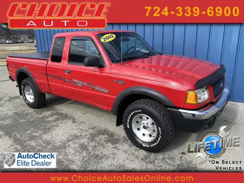 2002 Ford Ranger for sale at CHOICE AUTO SALES in Murrysville PA