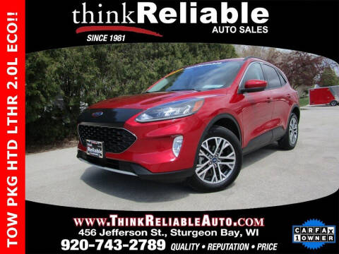 2021 Ford Escape for sale at RELIABLE AUTOMOBILE SALES, INC in Sturgeon Bay WI