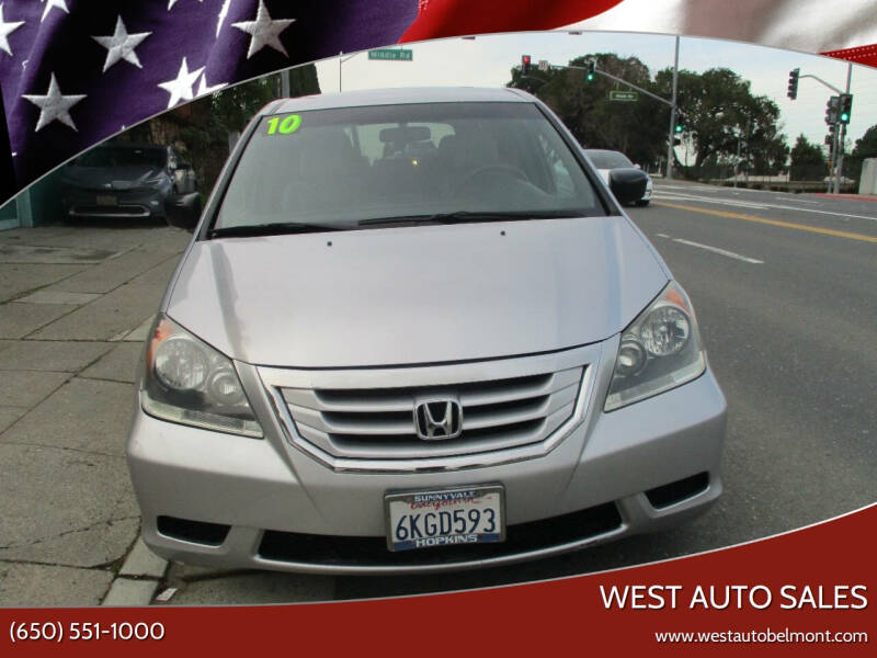 2010 Honda Odyssey for sale at West Auto Sales in Belmont CA