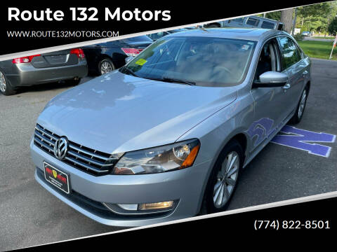 2013 Volkswagen Passat for sale at Route 132 Motors in Hyannis MA