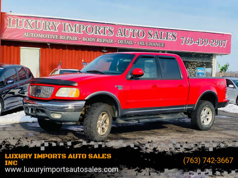 2002 Ford F-150 for sale at LUXURY IMPORTS AUTO SALES INC in North Branch MN