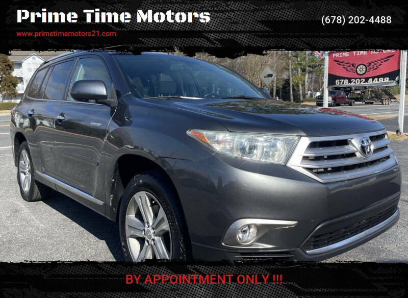 2013 Toyota Highlander for sale at Prime Time Motors in Marietta GA