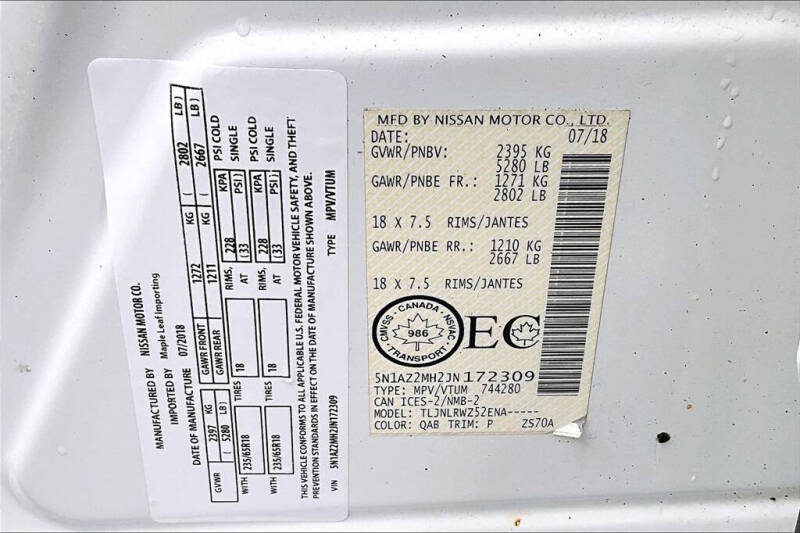 2018 Nissan Murano SL