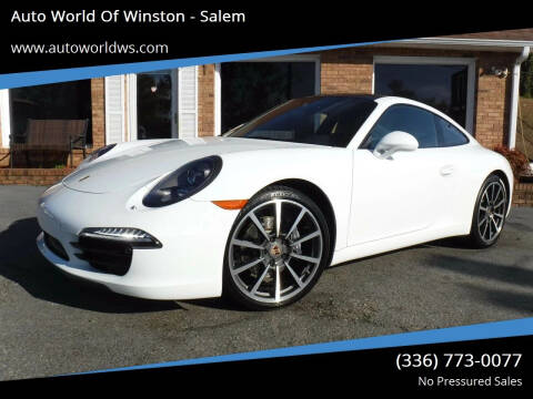 2014 Porsche 911 for sale at Auto World Of Winston - Salem in Winston Salem NC