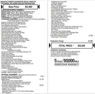 2024 Chrysler Pacifica Touring L