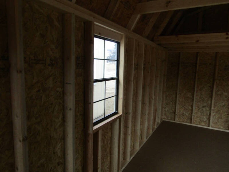 12 x 24 lofted barn w/ deluxe playhouse pkg