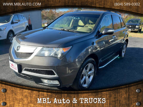 2010 Acura MDX for sale at MBL Auto & TRUCKS in Woodford VA