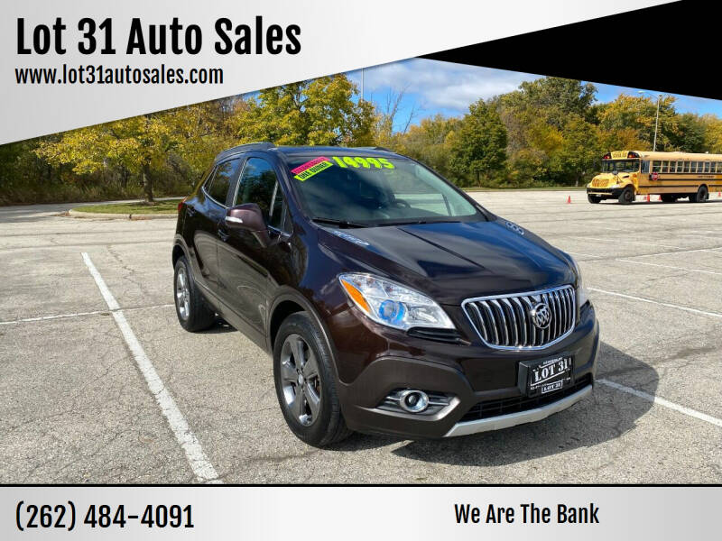 2014 Buick Encore for sale at Lot 31 Auto Sales in Kenosha WI