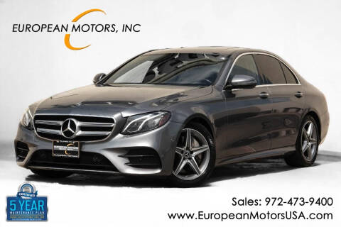 2018 Mercedes-Benz E-Class for sale at European Motors Inc in Plano TX