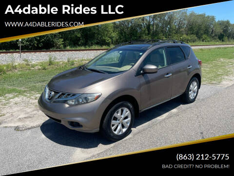 2011 Nissan Murano for sale at A4dable Rides LLC in Haines City FL