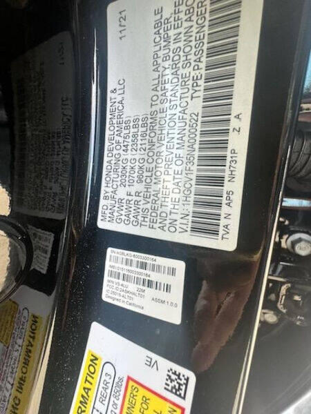 2022 Honda Accord Sport