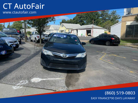 2012 Toyota Camry for sale at CT AutoFair in West Hartford CT