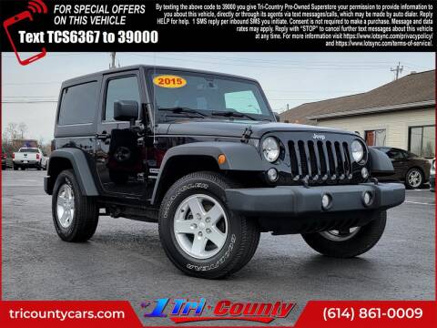 2015 Jeep Wrangler for sale at Tri-County Pre-Owned Superstore in Reynoldsburg OH