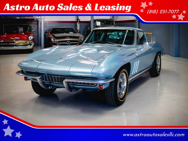 1966 Chevrolet Corvette for sale at Astro Auto Sales & Leasing in Sun Valley CA