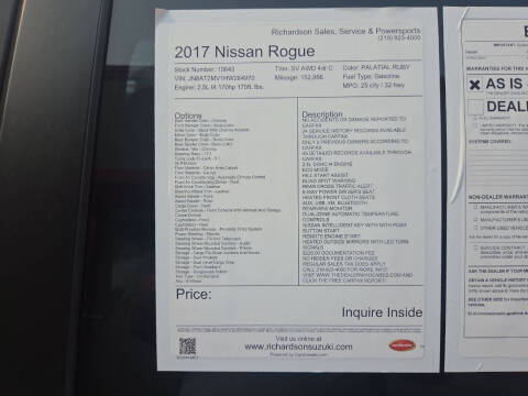 2017 Nissan Rogue SV