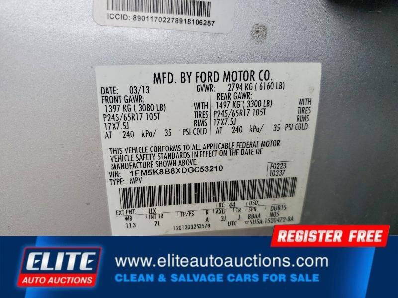 Silver 2013 Ford Explorer Base AWD Base 4dr SUV 26