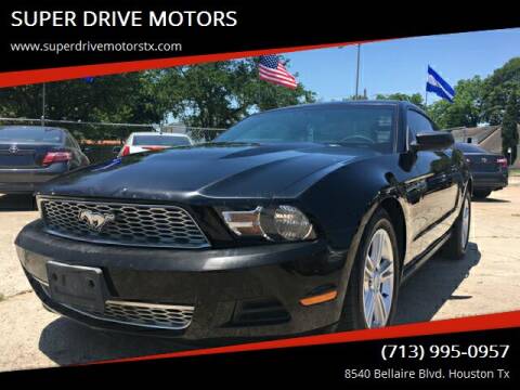 2012 Ford Mustang for sale at SUPER DRIVE MOTORS in Houston TX