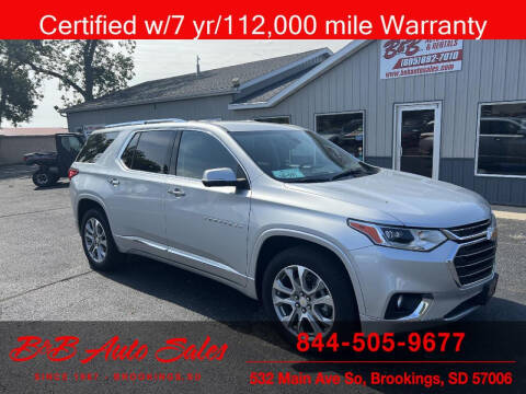 2021 Chevrolet Traverse for sale at B & B Auto Sales in Brookings SD