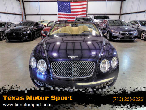 2008 Bentley Continental for sale at Texas Motor Sport in Houston TX