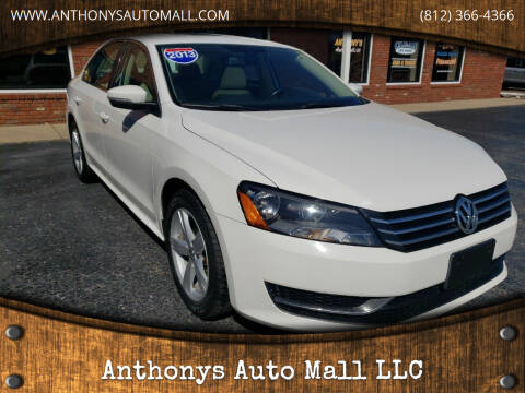2013 Volkswagen Passat for sale at Anthonys Auto Mall LLC in New Salisbury IN