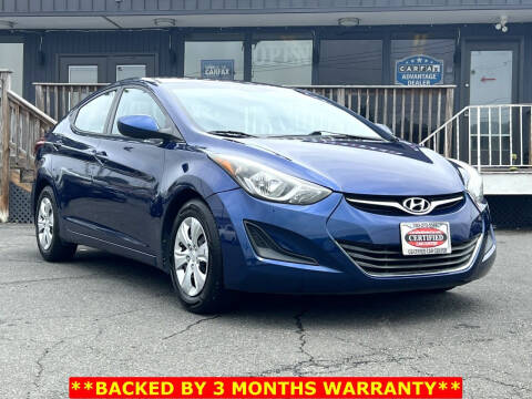 2016 Hyundai Elantra for sale at CERTIFIED CAR CENTER in Fairfax VA