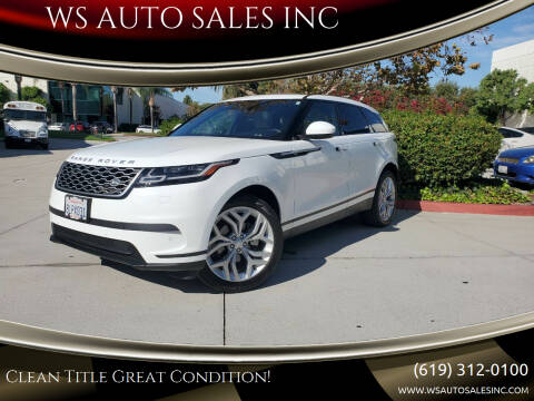 2019 Land Rover Range Rover Velar for sale at WS AUTO SALES INC in El Cajon CA
