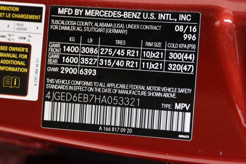 2017 Mercedes-Benz GLE AMG GLE 43