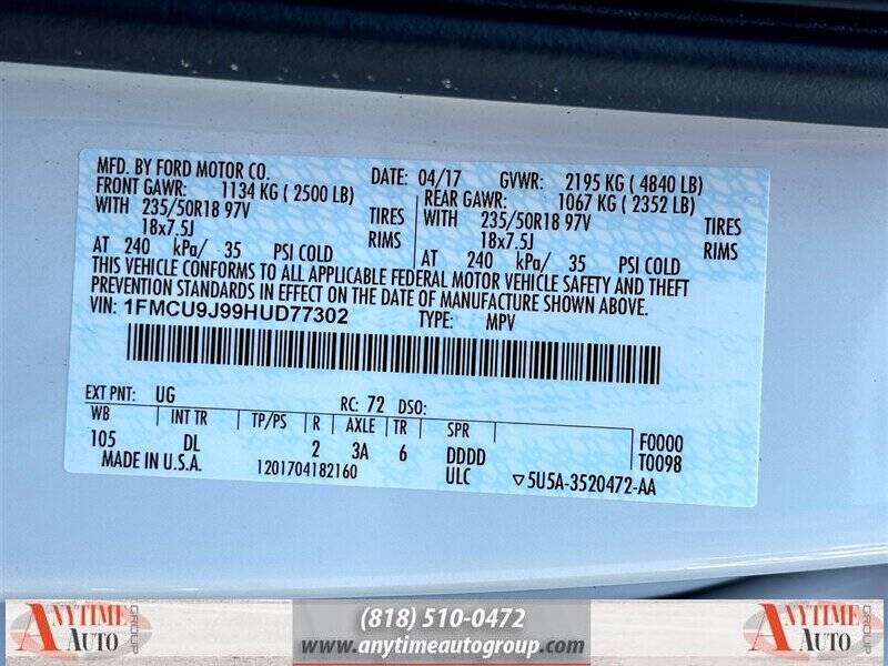 2017 Ford Escape Titanium