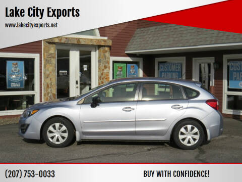 2015 Subaru Impreza for sale at Lake City Exports in Auburn ME