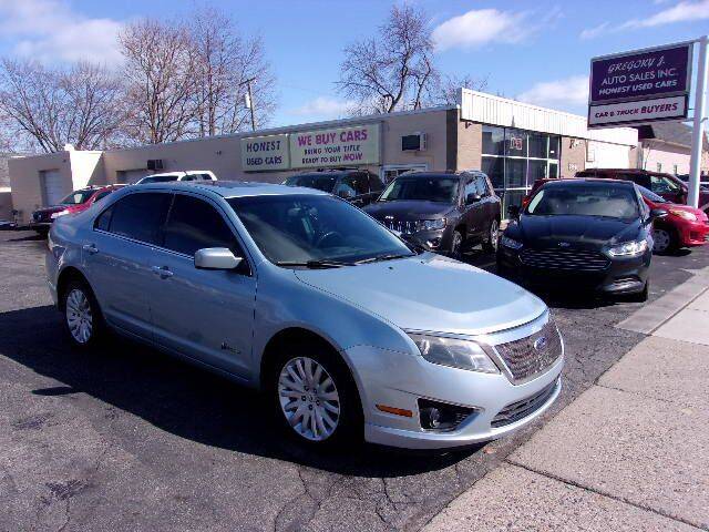 2010 Ford Fusion Hybrid for sale at Gregory J Auto Sales in Roseville MI