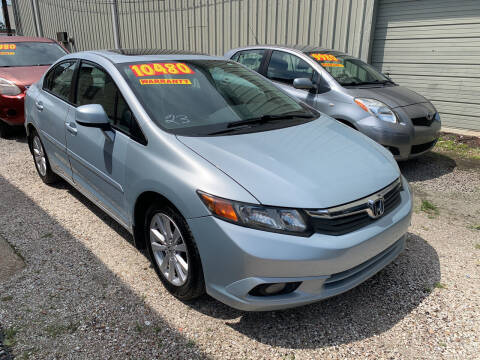 2012 Honda Civic for sale at CHEAPIE AUTO SALES INC in Metairie LA