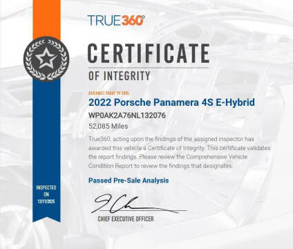 2022 Porsche Panamera 4S E-Hybrid