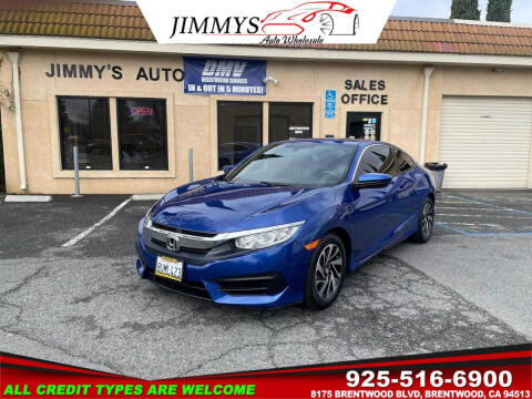 2017 Honda Civic for sale at JIMMY'S AUTO WHOLESALE in Brentwood CA