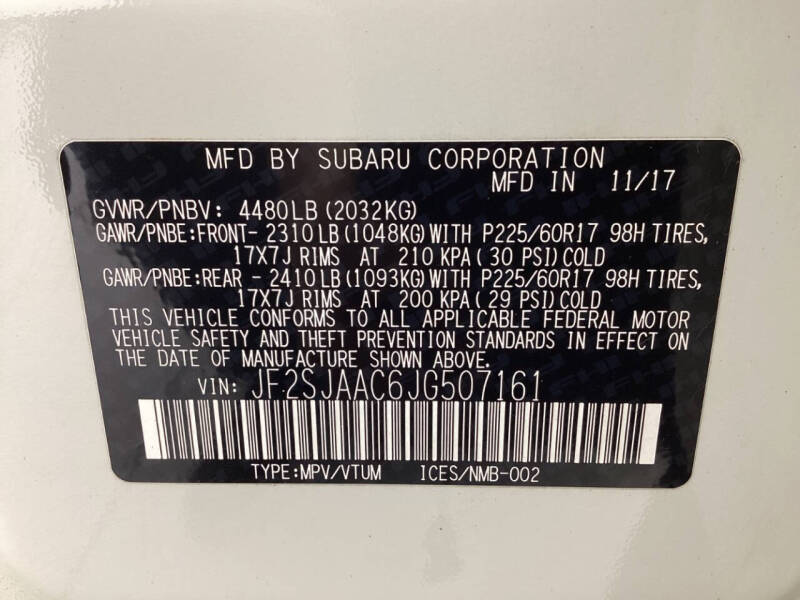 2018 Subaru Forester 2.5i