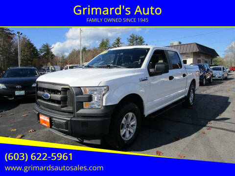 2017 Ford F-150 for sale at Grimard's Auto in Hooksett NH