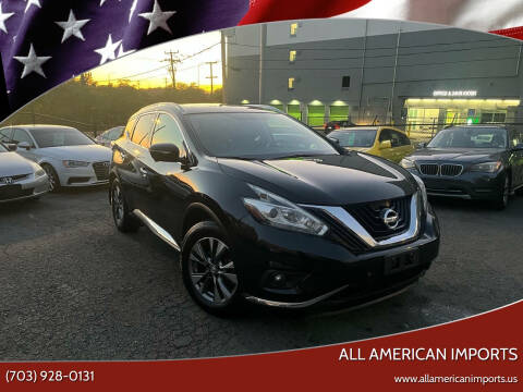 2015 Nissan Murano for sale at All American Imports in Alexandria VA