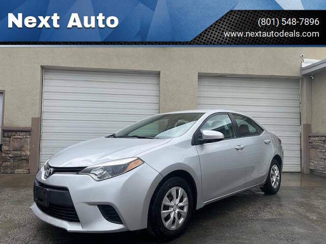 2015 Toyota Corolla for sale at Next Auto in Salt Lake City UT