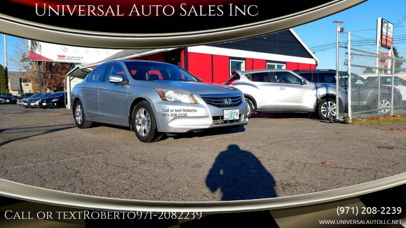 2011 Honda Accord for sale at Universal Auto Sales Inc in Salem OR