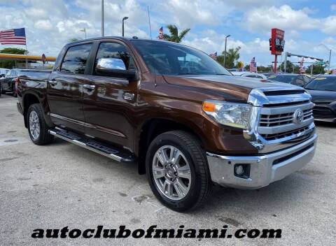 2014 Toyota Tundra for sale at AUTO CLUB OF MIAMI, INC in Miami FL