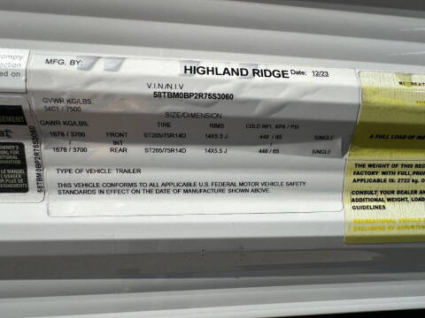2024 Highland Ridge OPEN RANGE 26RLS